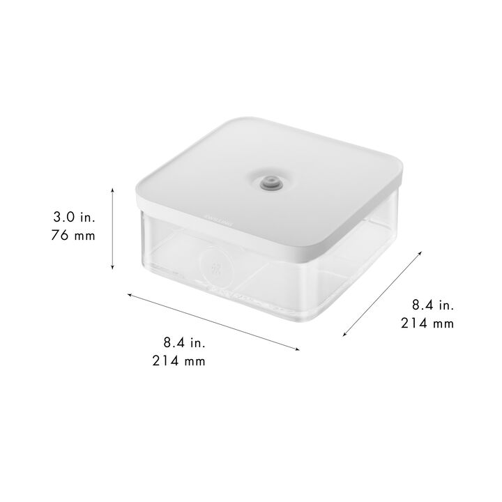 Fresh & Save CUBE, キューブ コンテナ L / 21 cm, 透明-ホワイト, large 2