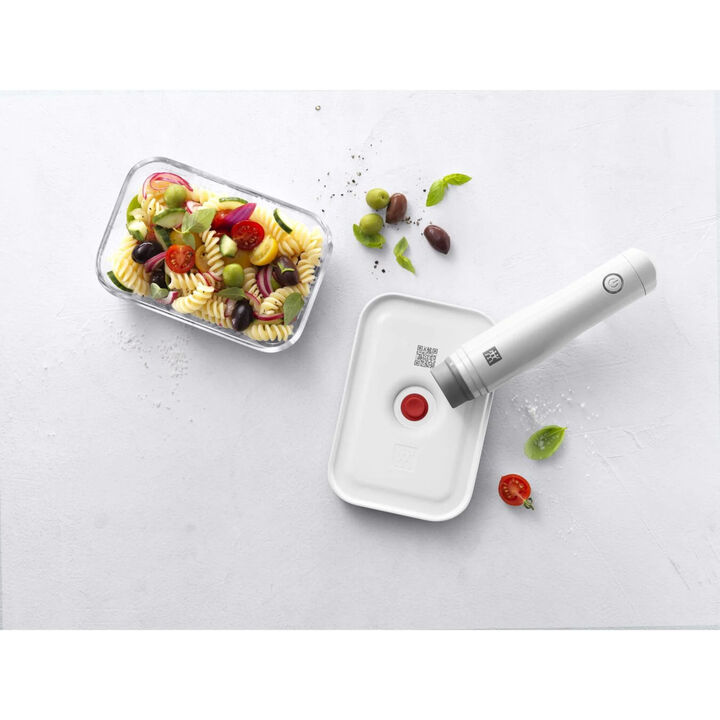 Fresh & Save, Contenitore sottovuoto L, vetro, rosso, large 4