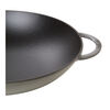 Specialities, Wok mit Glasdeckel 37 cm, rund, Graphit-Grau, Gusseisen, small 2
