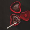 Ceramic, 3-pc, Mini Heart Dutch Oven Set, cherry, small 4