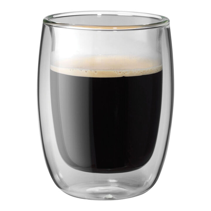 Sorrento Double Wall Glassware, 2-pc, Coffee Glass Set, large 1