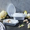 Stoneware, 4-pc, Mixed Baking Dish Set, white, small 12