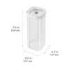 Fresh & Save CUBE, Bo&icirc;te CUBE 3S / 11 cm, transparent-blanc, small 3