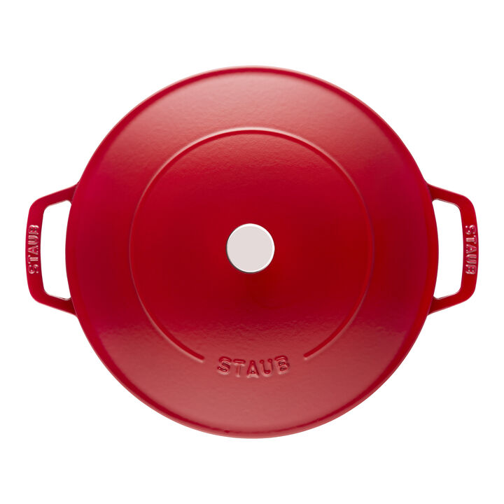 Cast Iron, 4 qt, Saute Pan Chistera, Cherry - Factory Second, large 2