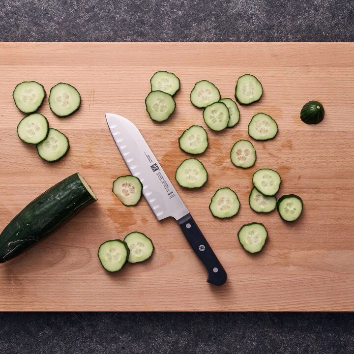 Gourmet, 7-inch, Hollow Edge Santoku Knife, large 4