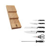 Professional S, 7-pc, Block Set with Beechwood In-Drawer Knife Tray, natural, small 9