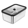 Fresh & Save, Set meal prep avec flexbags, 9-pcs, s/m/l, argent&eacute;/transparent, inox/plastique, small 3