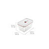 Fresh & Save, Contenitore sottovuoto L, vetro, rosso, small 8