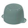 La Cocotte, 1.75 l cast iron round Rice cocotte, eucalyptus, small 5