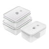 Set di contenitori sottovuoto, 3-pz. / L, grigio, Plastica / Vetro, small 1