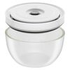 Fresh & Save BOWLS, Set di ciotole sottovuoto S/M/L / 6-pz., vetro, transparente-bianco, small 2