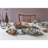 Stoneware, 2-pc, Rectangular Baking Dish Set, rustic turquoise, small 4