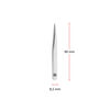 CLASSIC, 3.5-inch Tweezers - Stainless Steel Shiny, Pointed , small 4