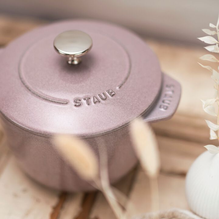 Cast Iron, 1.5 qt, Petite French Oven, Lilac, large 3