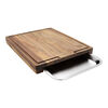 BBQ+, 17-inch x 14-inch Cutting Board With Tray, Acacia , small 1