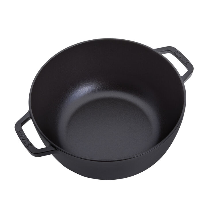 Cast Iron, 5 qt, Essential French Oven, black matte, large 4
