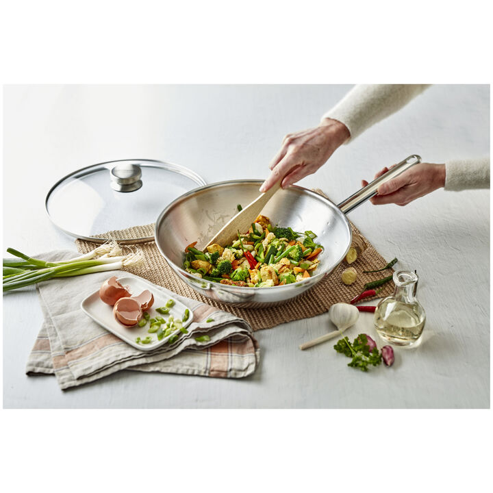 Apollo 7, Wok avec couvercle en verre 30 cm, large 3