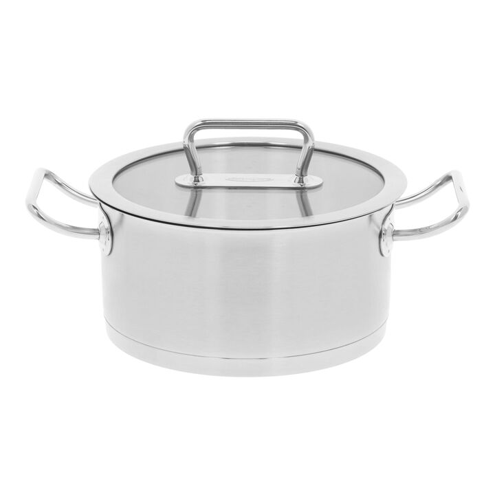 Diverto 3, Casserole avec couvercle en verre 18 cm / 2 l, large 1