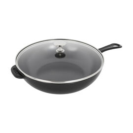 10-inch, Daily Pan With Glass Lid, Black Matte