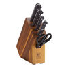 Gourmet, 6-pc, Knife block set, acacia, small 1