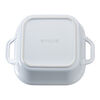 Stoneware, 9-inch, Square, Covered Baking Dish, White, small 2