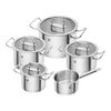Pro, 5-pcs, Set de casseroles, Argent, small 1