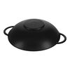 Cast Iron, 14.5-inch, Wok With Glass Lid, Black Matte - Factory Second, small 3