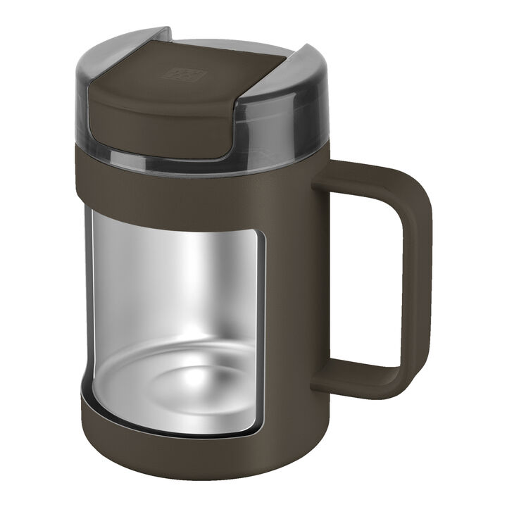 Thermo Plus, Thermo mug, 380 ml, stainless steel, chocolate, large 3