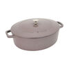 Cast Iron, 6.25 qt, Wide Oval Dutch Oven, Lilac - Factory Second, small 1