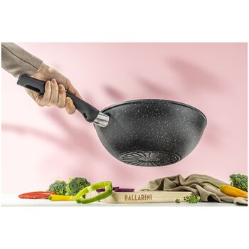 Wok Tava | Al&uuml;minyum | Siyah | 28 cm,,large 5
