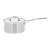 Essential 5, 2.8 l 18/10 Stainless Steel round sauce pan with lid 3QT, silver, small 1