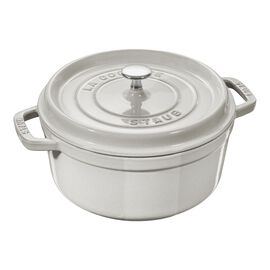 5.5 qt, Round, Dutch Oven, White Truffle