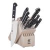 Pro, 10-pc, Knife block set, white, small 1