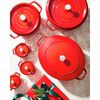 Cast Iron, 6.25 qt, Wide Oval Dutch Oven, cherry, small 8