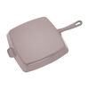 Cast Iron, 12-inch, Cast Iron, Square, Grill Pan, Lilac, small 4