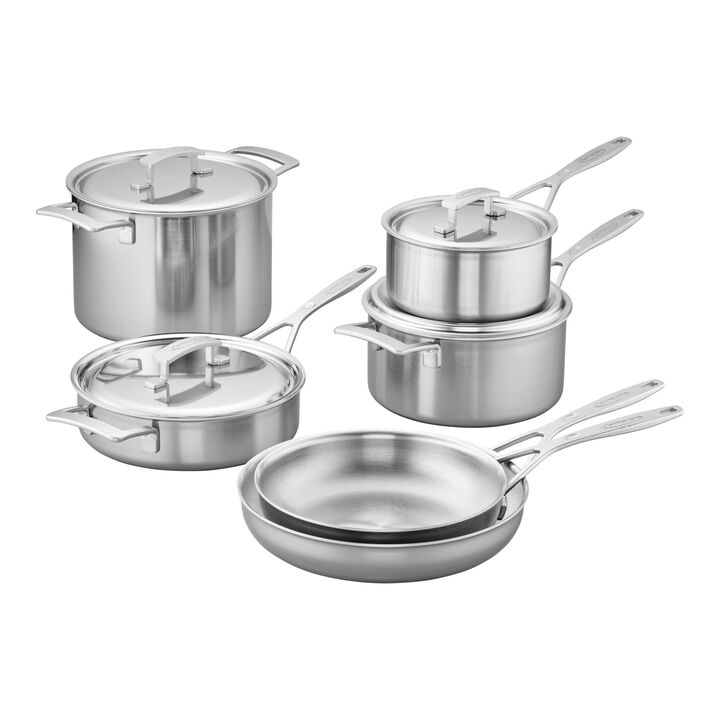 Industry 5, 10-pc, 18/10 Stainless Steel, Pots And Pans Set, large 1