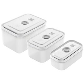 Set de boîtes sous-vide, S/M/L / 3-pces, Matière synthétique, semi transparent-Gris