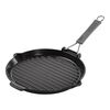 Grils, Gril avec bec verseur 28 cm, Fonte, Noir mat, small 1