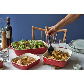 3-pc, Rectangular Baking Dish Set, cherry