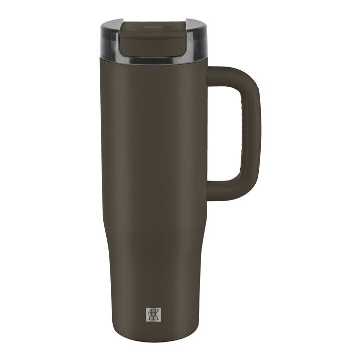 Thermo Plus, Thermo Straw Tumbler, 900 ml, stainless steel, chocolate, large 2