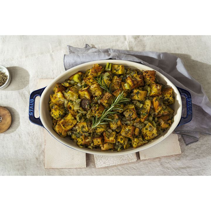 Stoneware, 3-pc, Mixed Baking Dish Set, dark blue, large 4