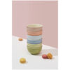 Ceramique, 12 cm / 6-pcs ceramic Bowl set macaron mixed colours, small 11