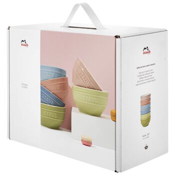 Kase Seti macaron | seramik | 14 cm / 6-par&ccedil;a | Karışık renkler,,large 11