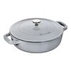 Braisers, Br&auml;ter mit Chistera Drop-Structure 24 cm, rund, Graphit-Grau, Gusseisen, small 1