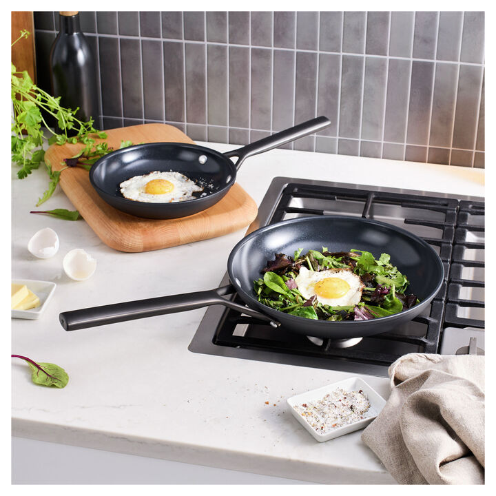 Milano, 2-pc, Frying Pan Set Ceramic Nonstick Titanium, large 2