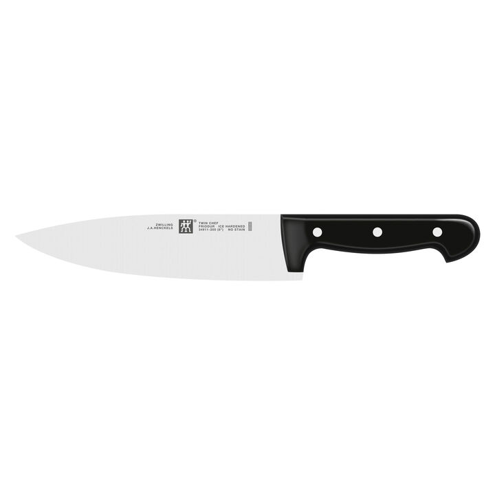 TWIN Chef 2, Messer & Messerblock Set, 5-tlg. / 10/16/20/30 cm, Schwarz/Braun, Sonderschmelze/Bambus, large 4