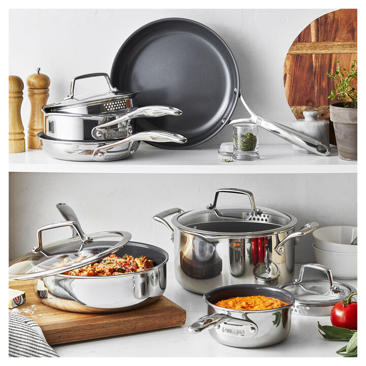 Energy Plus, 10-pc, 18/10 Stainless Steel, Pots And Pans Set Ceramic Coating, large 3