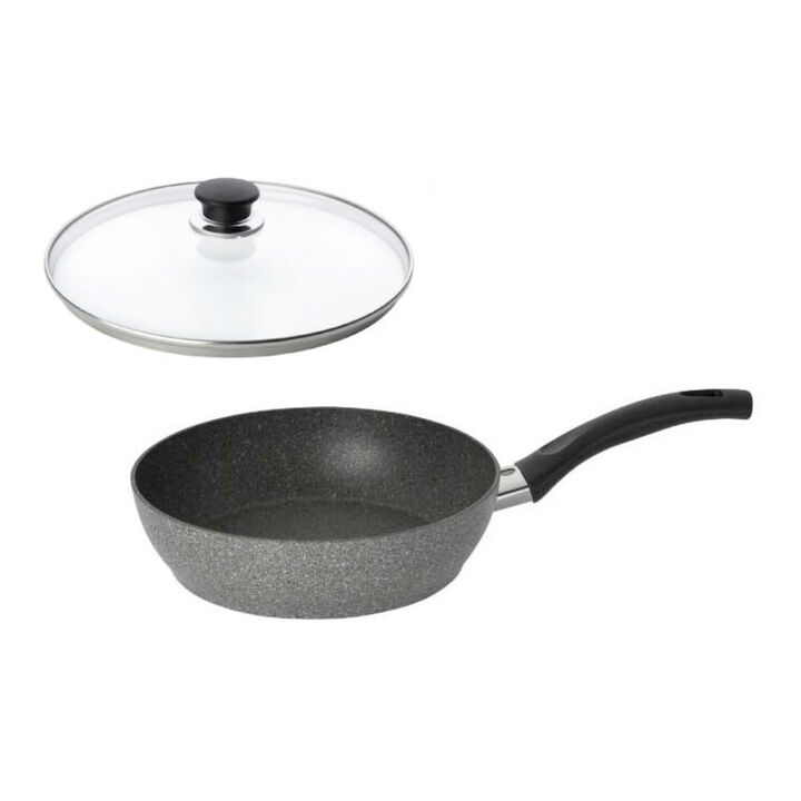 フェラーラ 24cm深型 フライパン/ ガラス蓋セット 24cm, large 1
