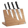 TWIN Chef 2, Messer & Messerblock Set, 5-tlg. / 10/16/20/30 cm, Schwarz/Braun, Sonderschmelze/Bambus, small 1