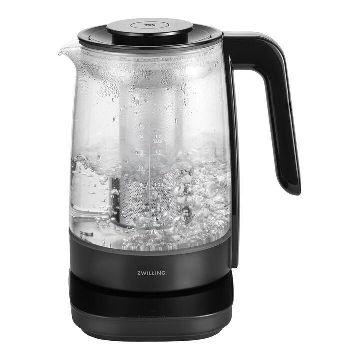 Enfinigy, Bouilloire électrique en verre, 1,7 l, Noir, large 3